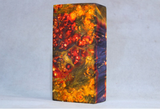 Stabilized Maple Burl Wood Mod Block